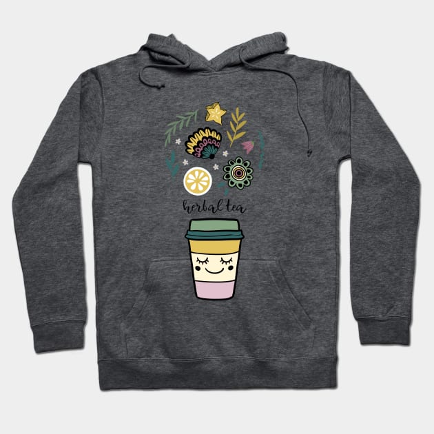 Herbal tea Hoodie by Elsbet